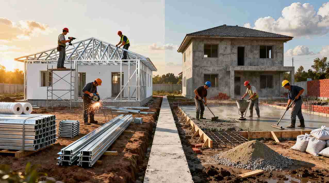 Perbedaan Konstruksi Baja Ringan vs Konstruksi Konvensional