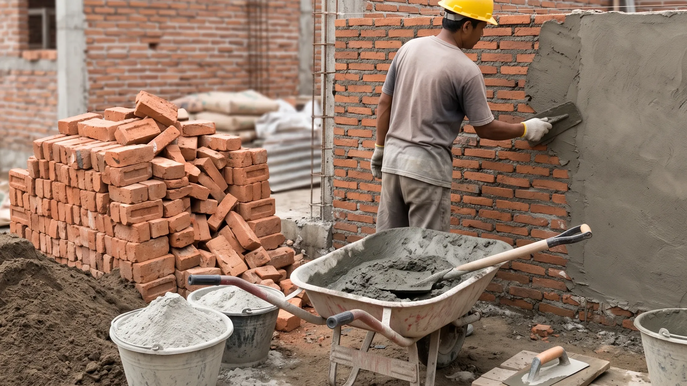 Perbandingan Semen dan Pasir untuk Plesteran, Pasang Bata, dan Cor: Panduan Takaran Tepat agar Bangunan Kokoh